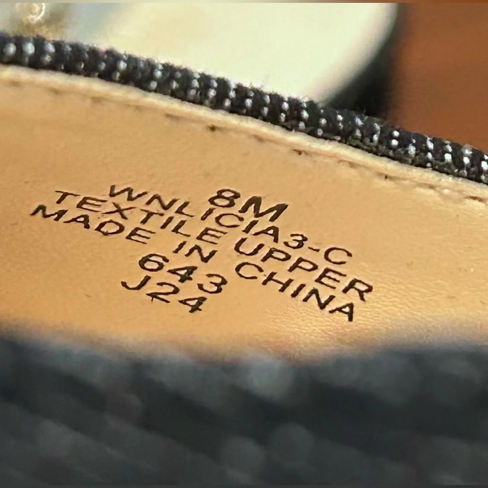 Nine West denim Babby pointy toe sling back flat 8M - Picture 14 of 14